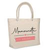 Beach Bag - PLANETEE - Insulated « Mamounette On Holiday » - Cotton - Large Capacity - Printed In France