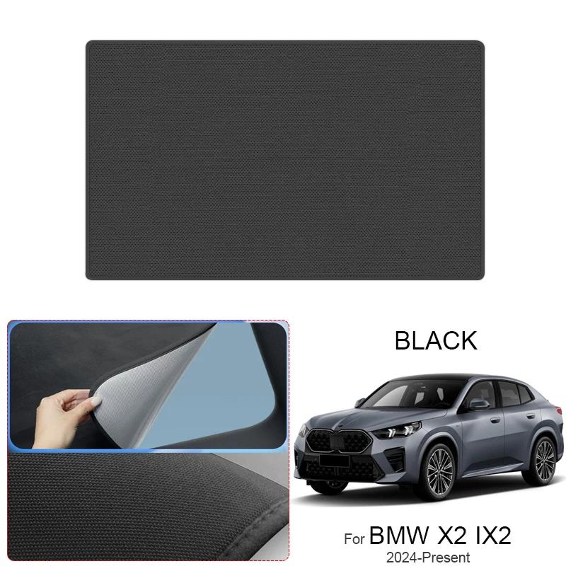 For 2024-Present BMW X2 IX2 Car Suede Sunshade XC42 Electrostatic Adsorption Sunroof Anti-UV Heat Insulation Skylight Accessory