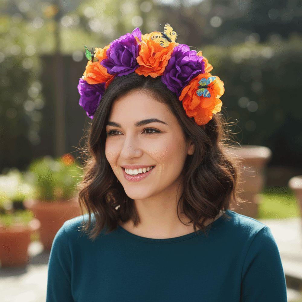 Realistic Artificial Camellia Headband Comfortable Fabric Headband Stage Performance