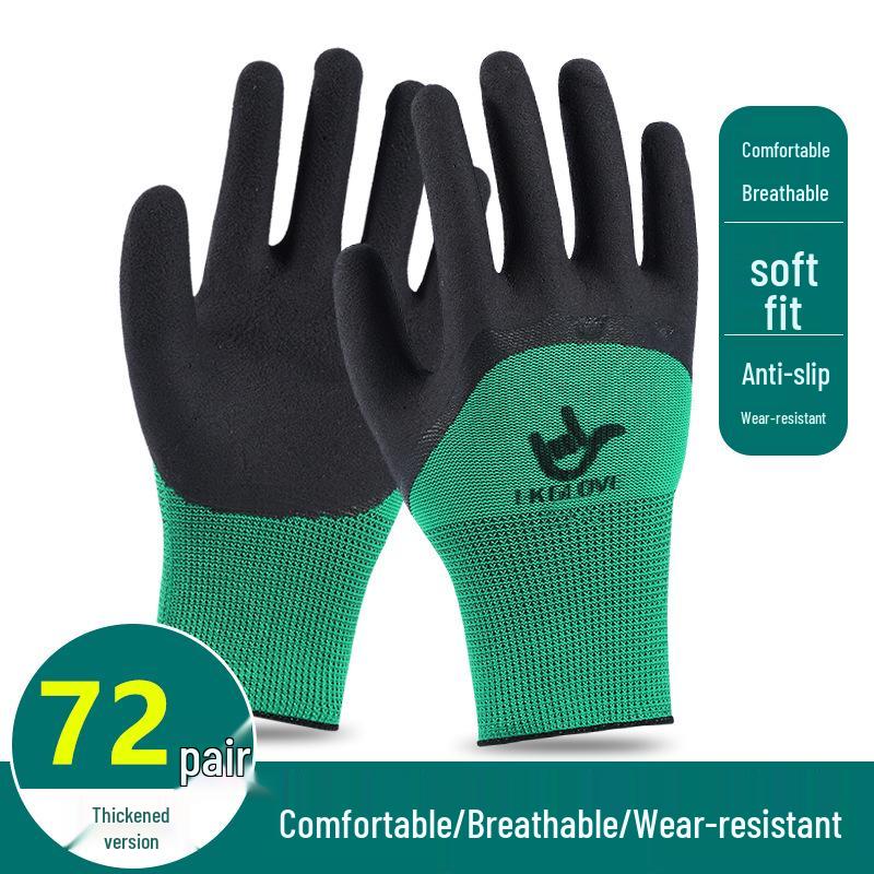 Durian Peeling Gloves: Waterproof, Anti-Cut, Anti-Stab, Non-Slip, Thickened Rubber Coating.