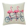 45x45cm Flamingo Flower Plant Printed Sofa Waist Chair Cushion Cover Home Wedding Party Decoration