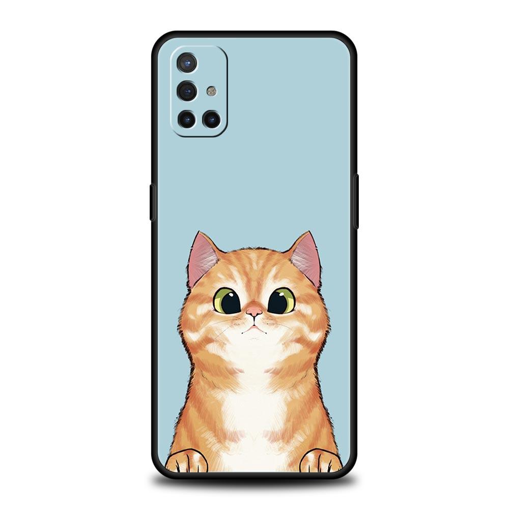 Cat Cute Kitten Cartoon Phone Case For OnePlus 10 9 Pro 9T 10R 9R 9RT 8T 8 7 6T 7T Nord 2T CE 2 5G N200 N10 N100 Soft Cover