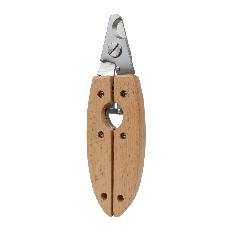 Pet nail clippers, dog nail clippers, nail cleaning tools, solid wood handle nail clippers 92719.12