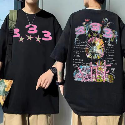 Bladee 333 Hip Hop Oversized Trend Skate Drain Gang Tshirt Harajuku Unisex T-shirt Unisex Women Fashion Casual Short Sleeve Tees
