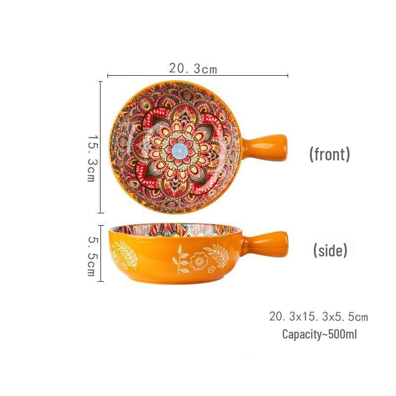 Abay Ceramic Handle Bowl