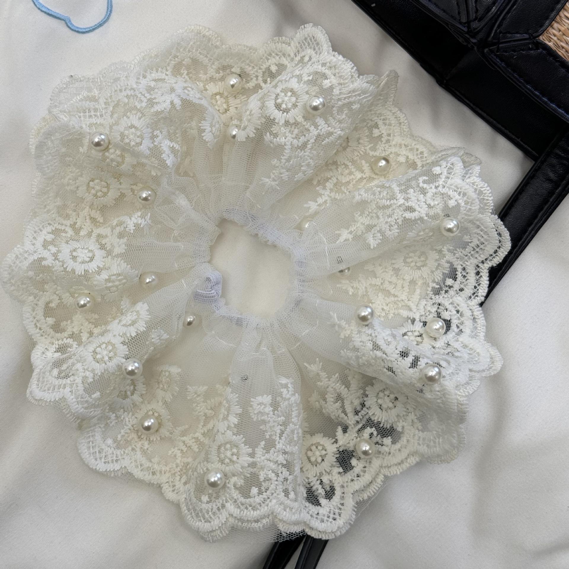 

Большая резинка для волос эластичные аксессуары для женщин девушки завязка резинка корейская резинка-скранч дизайнерская жемчужная популярная k-pop ведущая мода