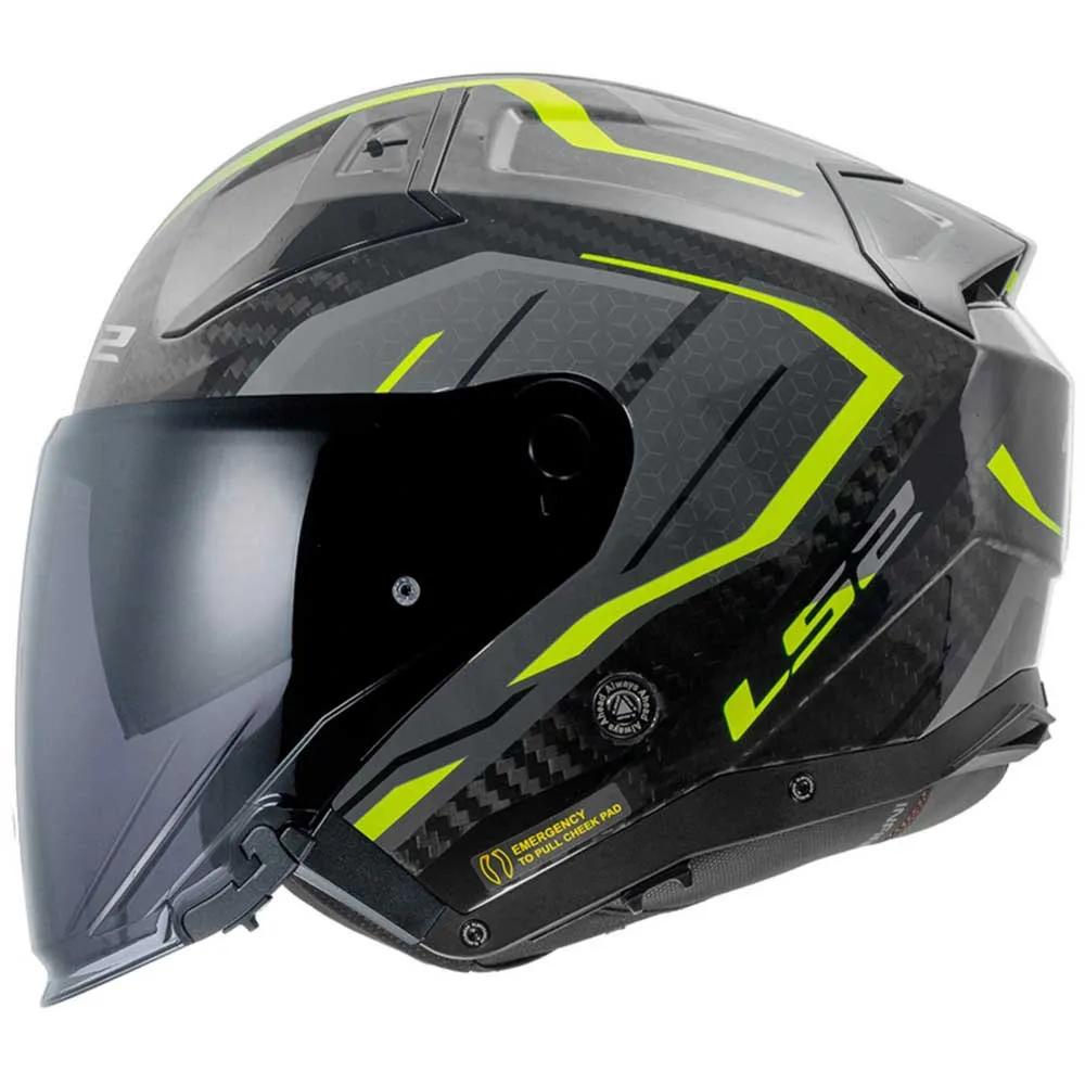 LS2 Open Face Helmet OF603 Infinity II Carbon Urus