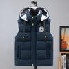 Mens Thickened Warm Casual Sleeveless Cotton Padded Vest Winter Autumn Fashion Outerwear