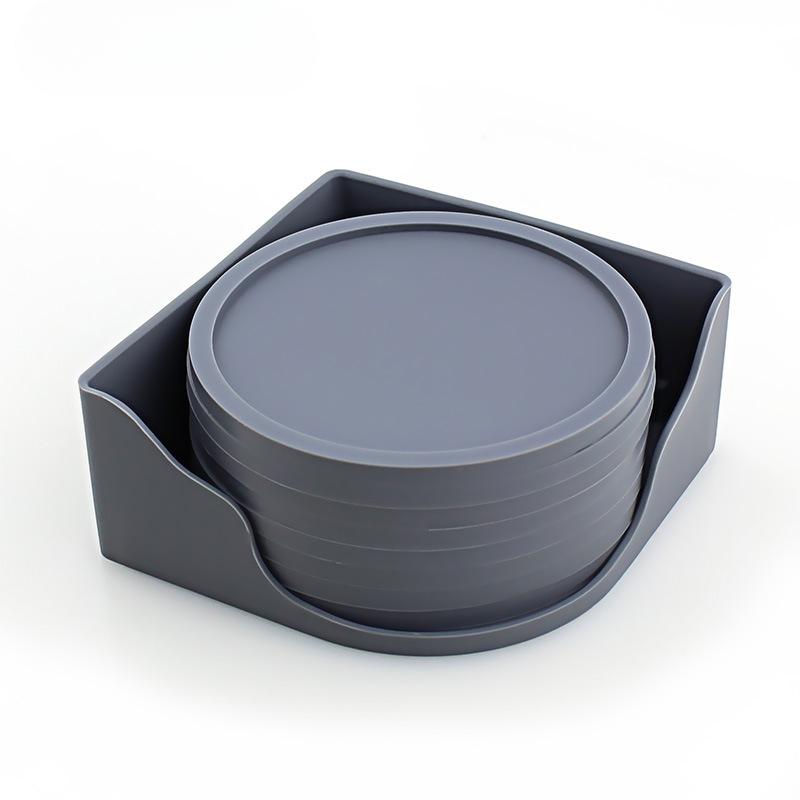 Set de subțire rotunde din silicon de 10 cm. Cutie de depozitare din silicon