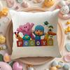 B-Boy-Girl-Pocoyo Kissenbezug Natürlicher Leinen Bio-Stoff Beidseitiger Druck Sofa Heimdeko Geschenk Kissenhülle