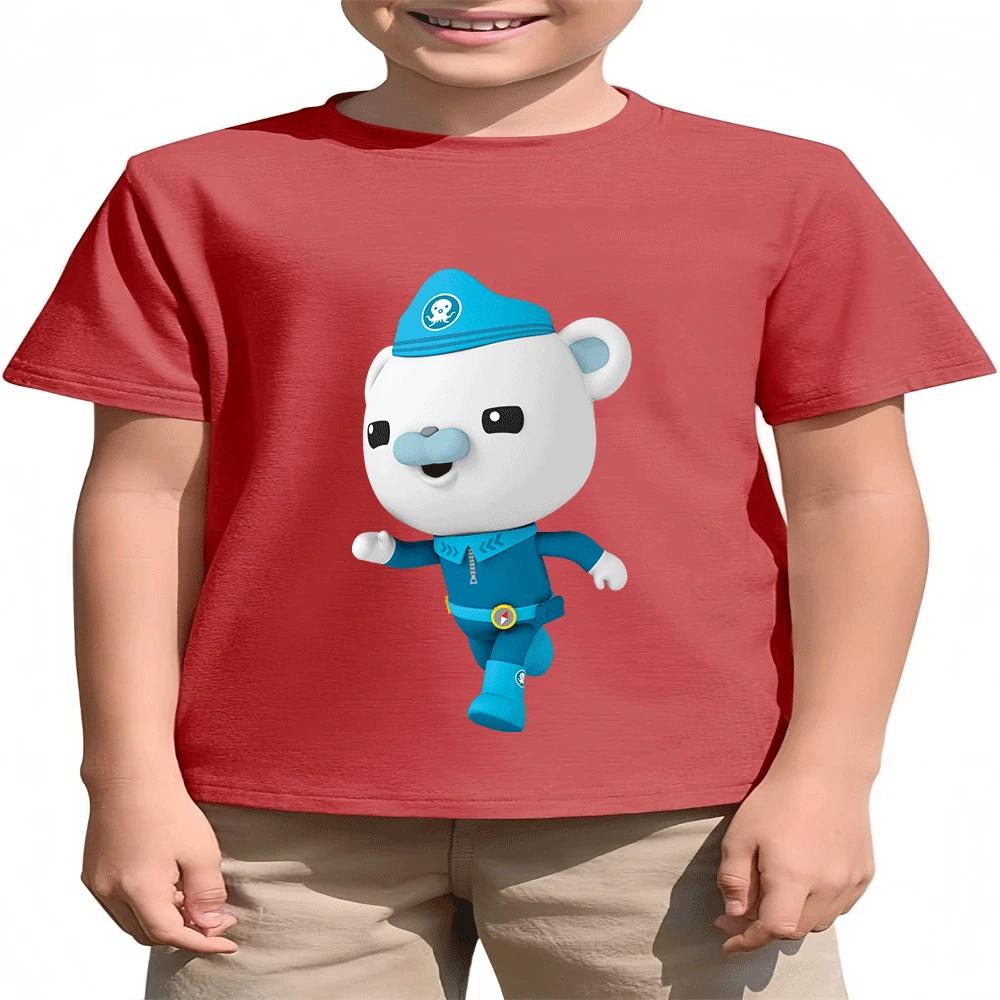 

2026 Octonauts Summer Kids Cotton T-Shirt Boys Girls 2-14Y Fashion Cartoon Printed Hot Sale 100