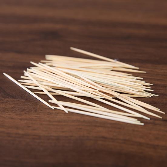 1000Pcs/Set Practical Dual-side Use Toothpick Eco-friendly Labor-saving Bamboo Dinner Toothpick for Home