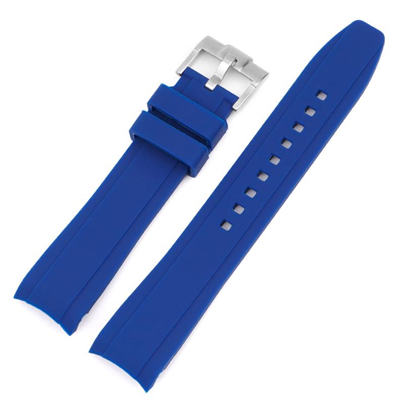 For Omega Swatch Co Branded Watch Band Silicone Planet System Curved Silicone For Rolex Water Ghost Watch Band 18mm 19mm 20mm 21mm 22mm