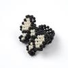 Eireve BEADED PEARL BOW RING (BLACK)