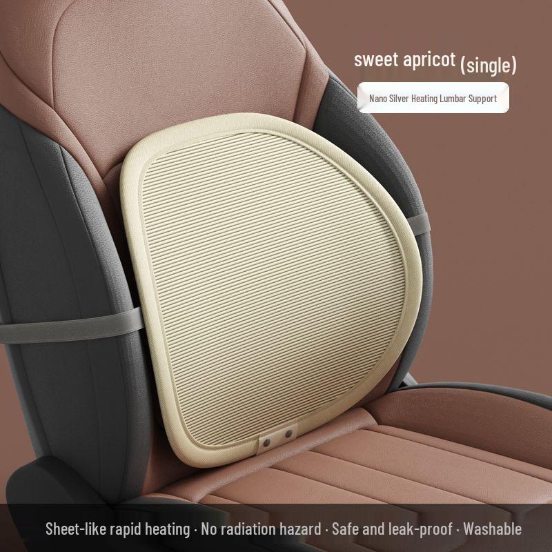 Heated Lumbar Support Cushion for Car & Office.