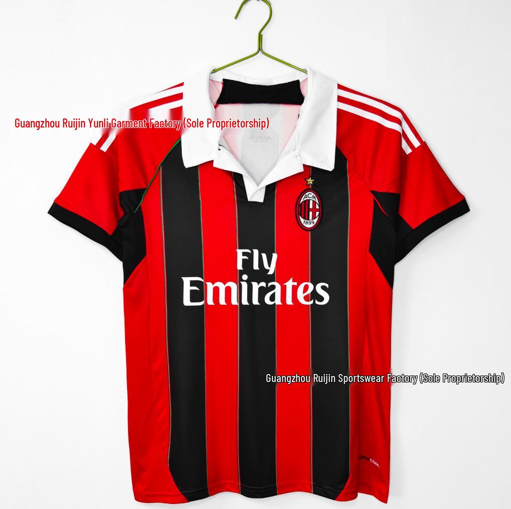 Maglia da Calcio Retrò Uomo AC Milan/Inter Milan/Juventus - Manica Corta Estiva, Ampia e Traspirante.