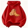 Felpa con Cappuccio Trendy Stampa Capibara Cartone Animato Che Mangia Cibo Felpa per Bambini Felpa Carina per Ragazzi Ragazze Autunno Primavera Felpe Casual
