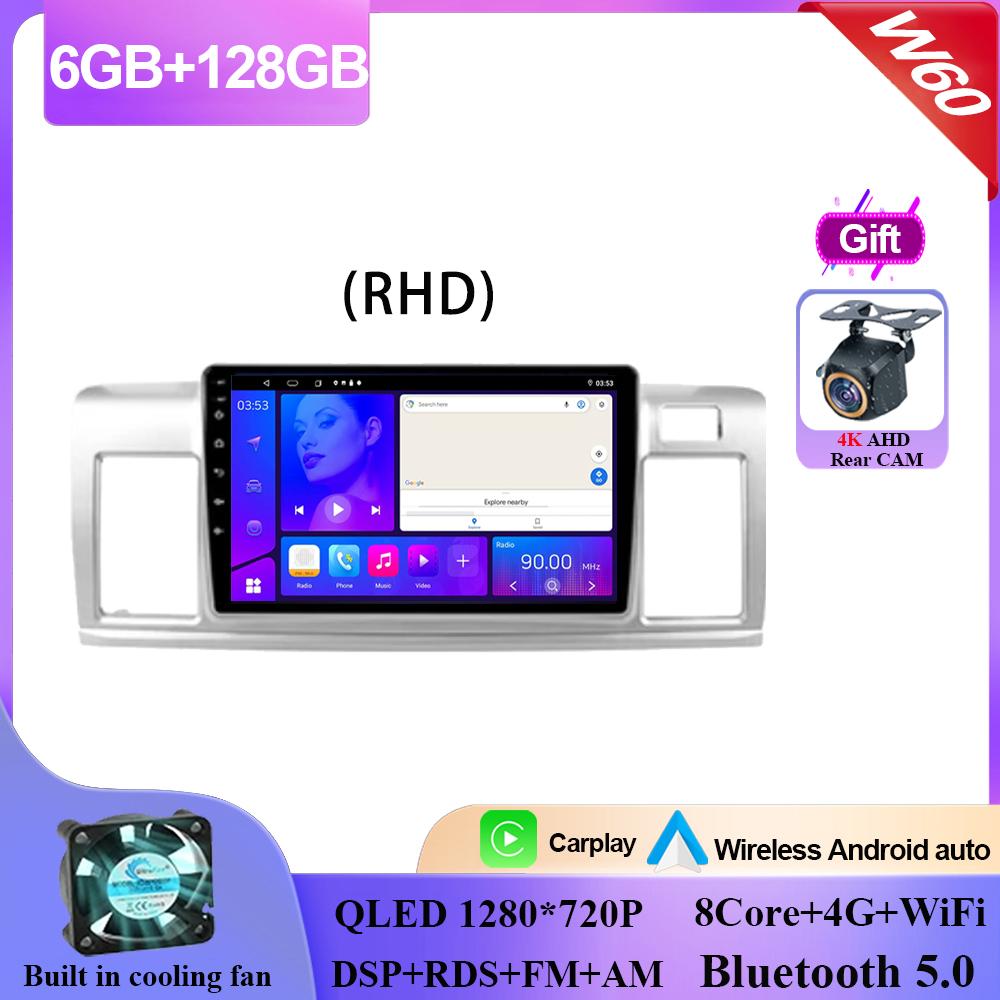 Carplay Android 14 For Toyota Raum 2 Z20 2003 - 2011 RHD Android Auto Radio Stereo Multimedia Player Navigation GPS NO 2din DVD