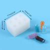 Small Column Candle Resin Mold DIY Cake Baking Decor 6-Cavity Mini Candle Moulds