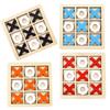 Mini XO Tic-Tac-Toe Educational Parent-Child Wooden Toy for Interactive Logic Training