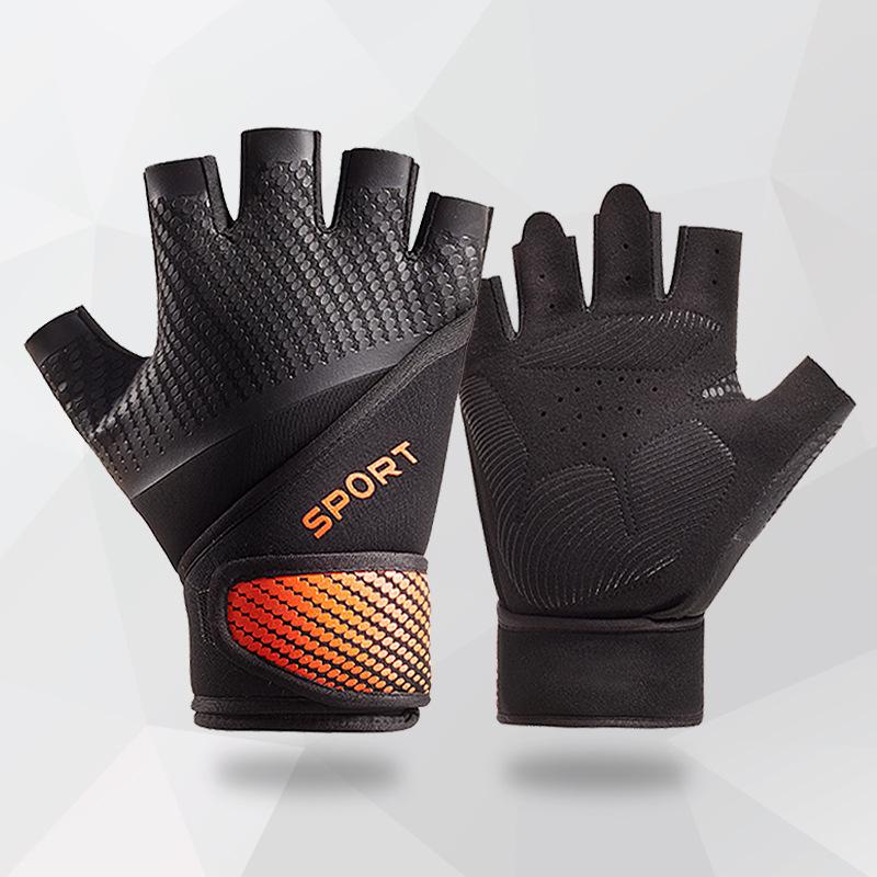 Outdoor Sports Half Finger Non-slip, Sweat-proof, Breathable Wrist Guard, Protective Gloves