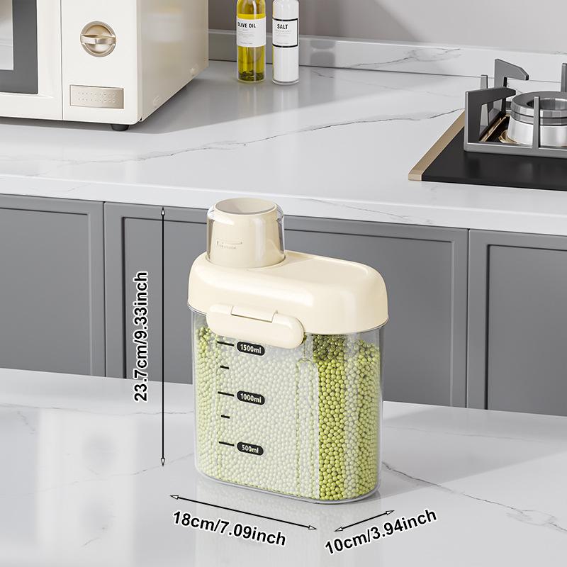 

Grain Storage Tank, Five-grain Storage Box, Kitchen Food-grade Rice Sealed Tank, Storage Tank, Insect and Moisture-proof Rice Bucket Box Small кремовый