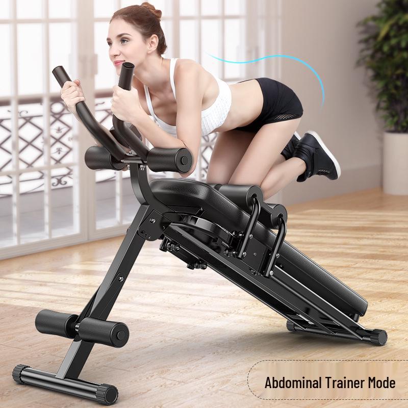 Supine Abdominal Trainer: Lazy Person's Home Fitness Machine for Slim Waist and Reduced Belly.
