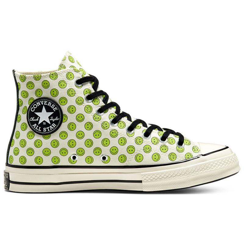Converse Chuck Taylor All Star 1970s Trendy Comfort High Top Espadrilles Unisex White & Green