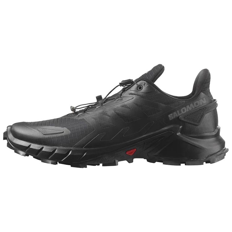 Salomon Supercross 4 Leather Comfortable Low Top Outdoor Functional Shoes Men Shoes Black 417362