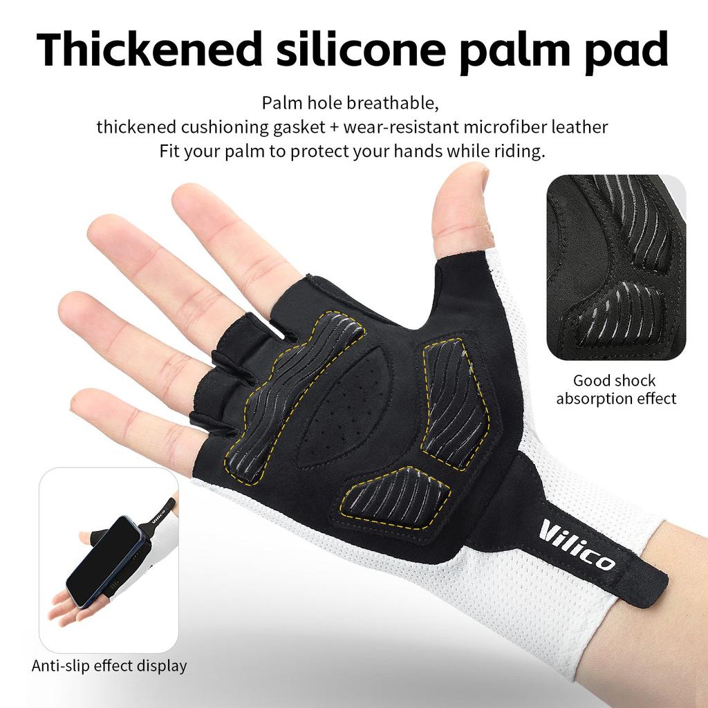 Breaking Wind Cycling Half Finger Gloves Anti-Slip Bicycle Mittens Racing Road Bike Glove Mtb Biciclet Guantes
