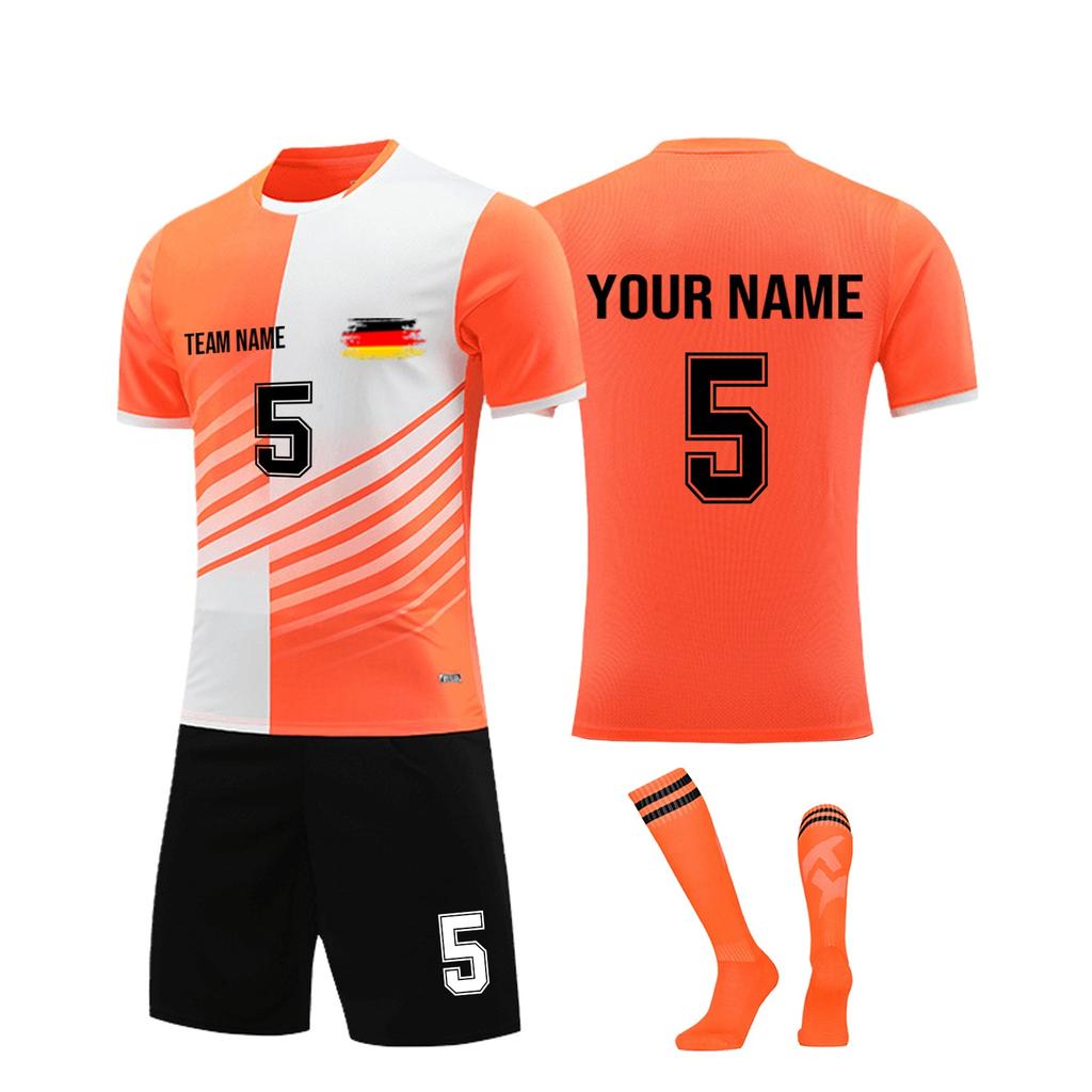 Personalised Shirts Kit Mens Girls With Name Number Custom Football Jerseys For Boys Training Suit