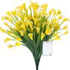 1/2/5Pcss Plastic Calla Lily Artificial Flowers UV Protection Fake Plant  Indoor Decor