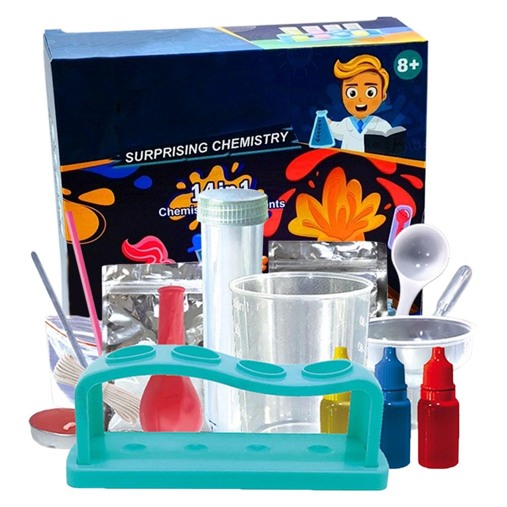 14in 1 Kids Science Kit DIY Science Chemistry Experiments Toy Set Fun Lab Toy Educational Toys