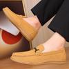 Fashion New Arrival Slip-on Loafers Suede Leather Men's Casual Shoes Non-slip Moccasins Outdoor Male Driving Shoes Comfy Slip On Flats