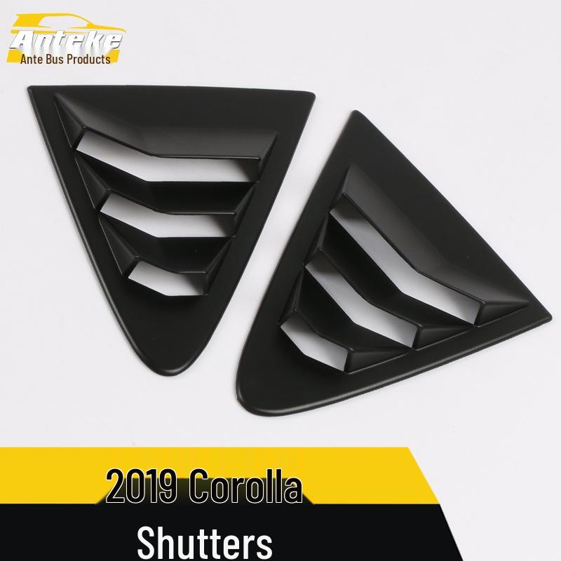 19 Corolla Rear Triangle Louver Decorative Panel