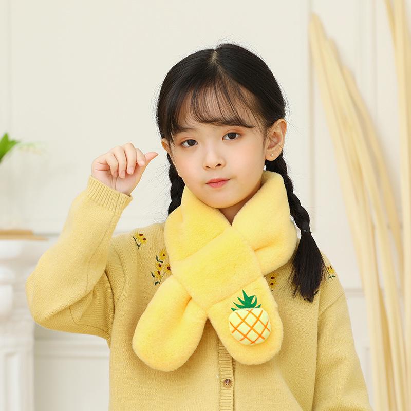 Children's Plush Warm Scarf - Boys & Girls Winter Neck Gaiter, Trendy Christmas Gift for Kindergarteners