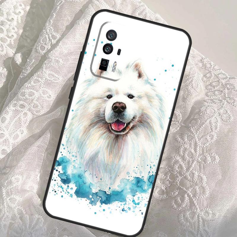 Cartoon Samoyed Dog Case For Xiaomi 13T 14T Pro 12T 11T 13 14 Ultra POCO X6 Pro M6 X3 X5 M5s F3 F5 F6 Cover