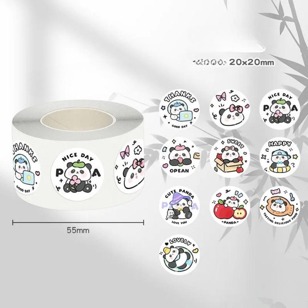 300Pcs/roll Kawaii Cartoon Black Cat Sticker Bubble Mailer Sealing Stickers Deco Labels Fun Cute Stationery DIY Decals for Kids