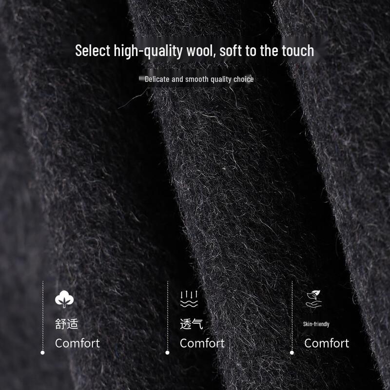 HSTYLE Premium Double-Faced Wool Belted Coat