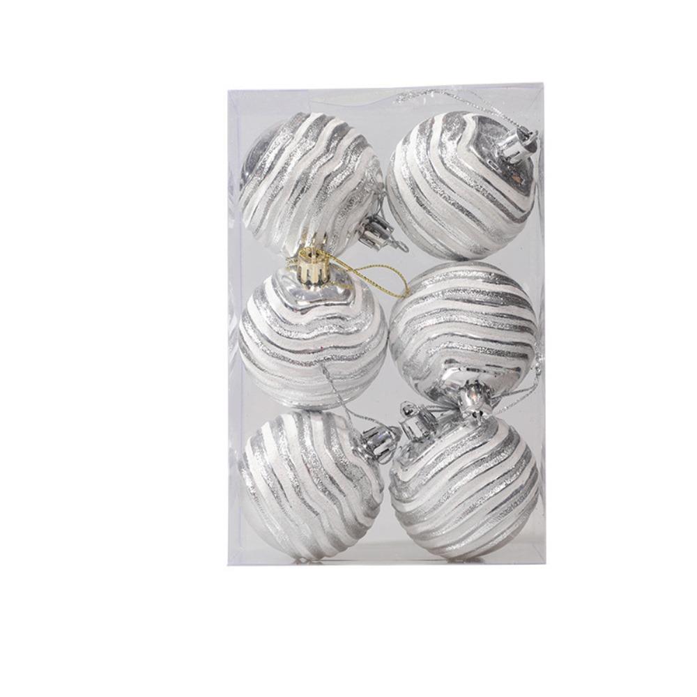 12pcs Creative Christmas Ball Delicate Hanging Ornament DIY Supplies Christmas Tree Pendant  Wedding