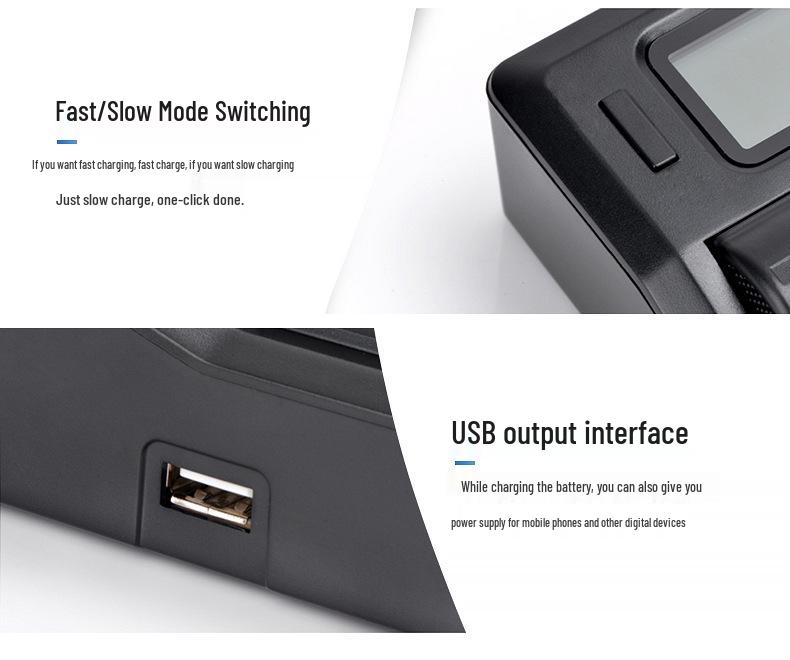 Fuyalin LPE6 Charger for Canon 6D, 80D, 5D2, 5D3, 6D2, 7D2, 90D, 5DSR.