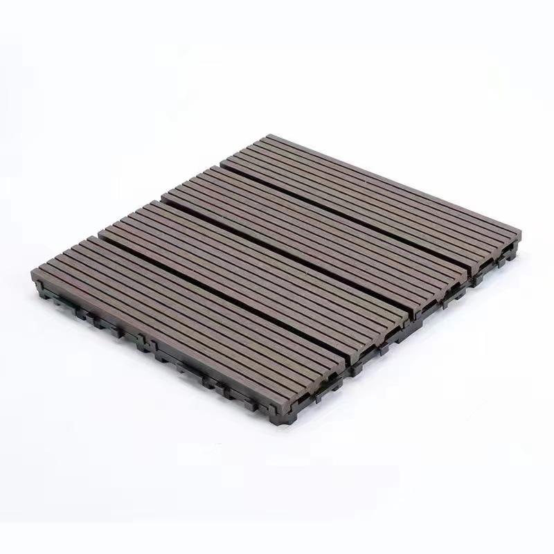 Anti-Corrosion Interlocking Wood-Plastic Outdoor Flooring for Balcony, Terrace, and Courtyard Renovation