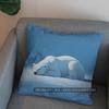 2D Polar Bear On Snowy Landscape Pillow Cover Pattern Cushion Cover Suitable For Sofa Bedroom Car Pillow Cover