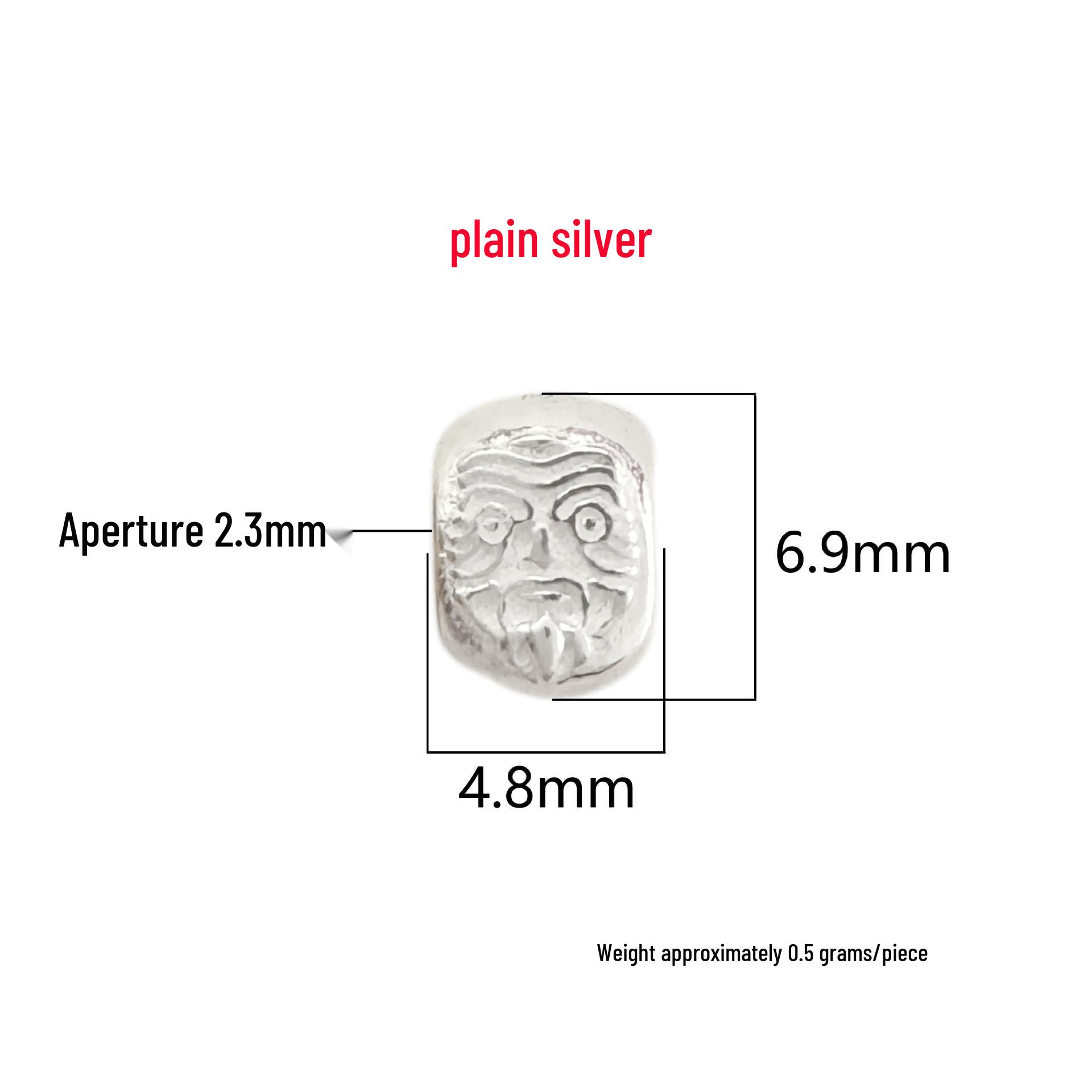 Tibetan Style S999 Sterling Silver Golden Spacer Beads for DIY Crystal Bracelet/Necklace Crafting. Pure Silver 999 серебряный