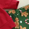 Holiday Girls' Red Gingerbread Sweatshirt & Flared Pants Set