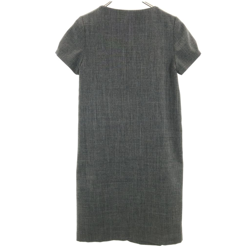 BEAMS LIGHTS Short Sleeve Knee-length Dress 38 Gray Women Used