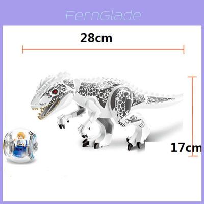 Conjunto de Blocos de Montar Figura de Dinossauro Indominus Rex Jurassic World Grande de Qualidade Premium Para Brincadeiras Imaginativas