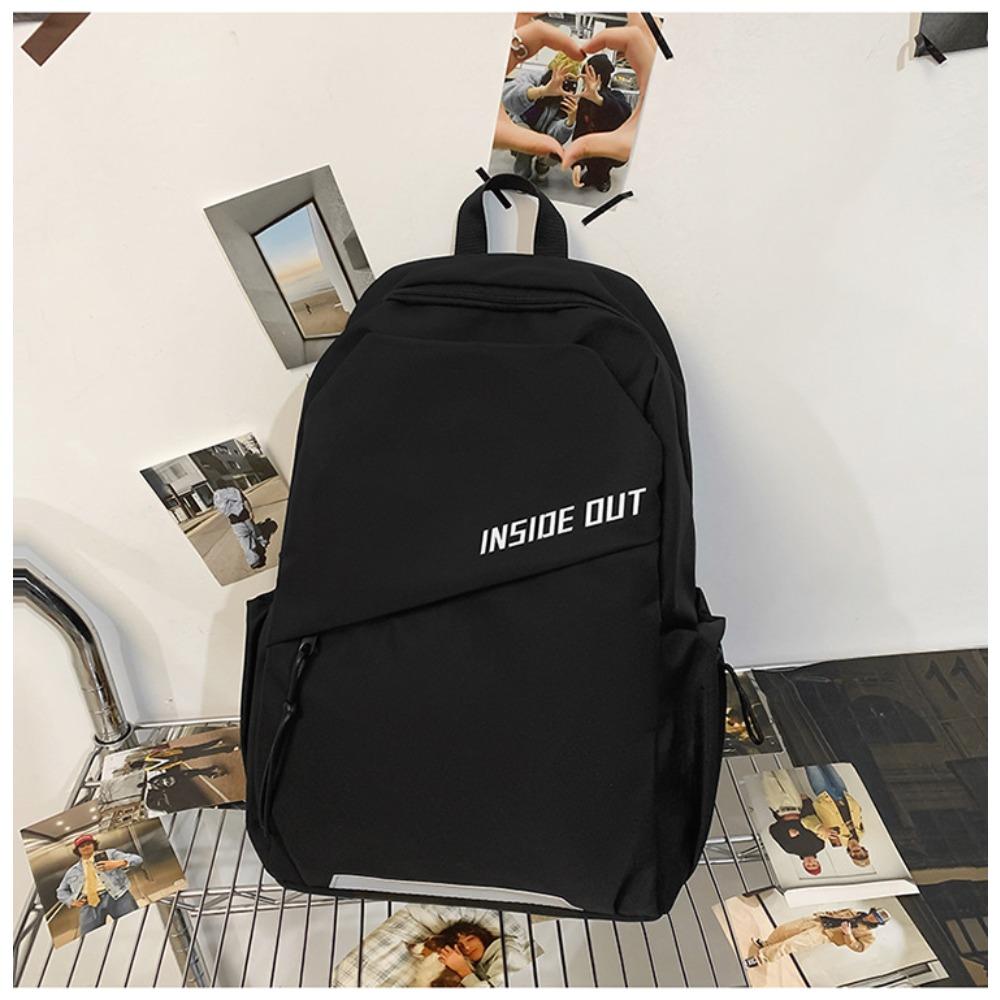 ins style school bag male college student simple high school student travel female junior high school student backpack large capacity backpack trend