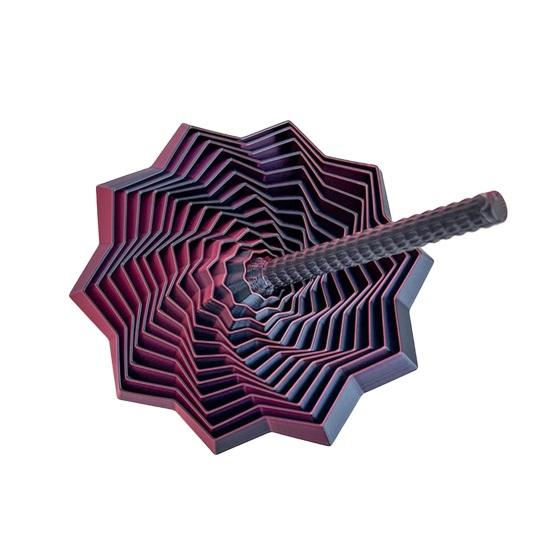 Yousheng Expanded Sensory Fidget Star 3D Printed Spinning Tower Fidget Toy Flexible Spiral Star with Handle for Stress Relief Office Desk Accessory