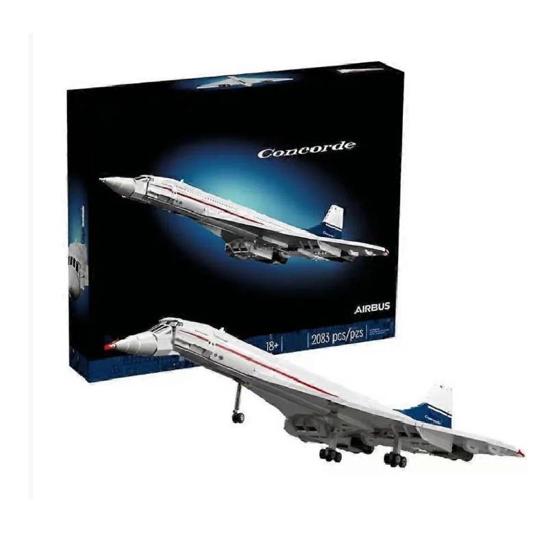 Concorde Building Airbus Blocks Air Plane Model Educational Toys Christmas Gifts